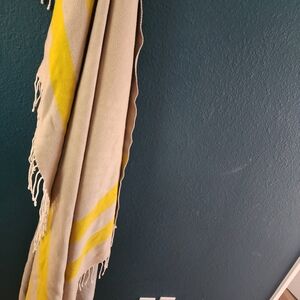 Toms Yellow and Beige Scarf